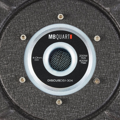 MB Quart DS1-304 1600 Watt 12 Inch Slim Shallow Automotive Subwoofers, 4 Piece