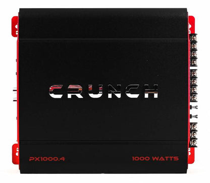 Crunch PX-1000.4 4 Channel 1000 Watt Amplifier w/ BOSS Audio Systems Wiring Kit