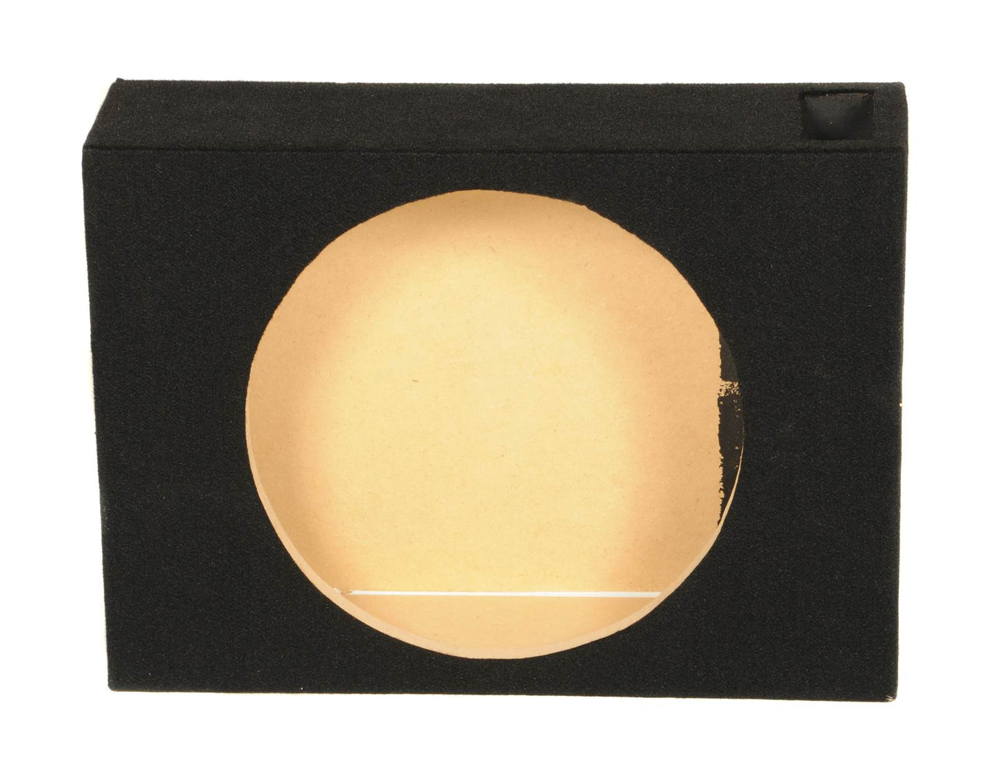 QPower Shallow Vented Subwoofer Enclosure, Single 10 Inch Car Sub Speaker Box