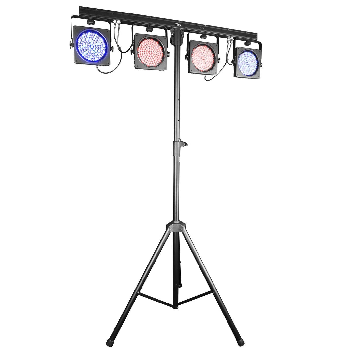 CHAUVET DJ 4BAR USB DMX LED Wash Light System w/Tripod, Travel Bags & Footswitch