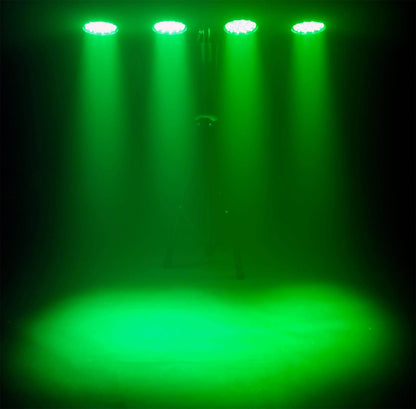 CHAUVET DJ 4BAR USB DMX LED Wash Light System w/Tripod, Travel Bags & Footswitch