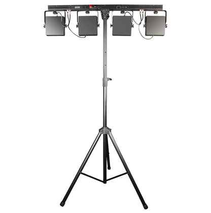 CHAUVET DJ 4BAR USB DMX LED Wash Light System w/Tripod, Travel Bags & Footswitch