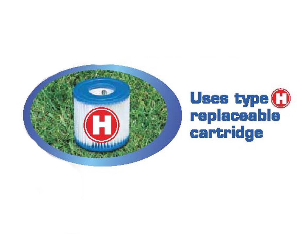 Intex 8ft x 30in Easy Set Inflatable Pool with 330 GPH Pump and Six Cartridges