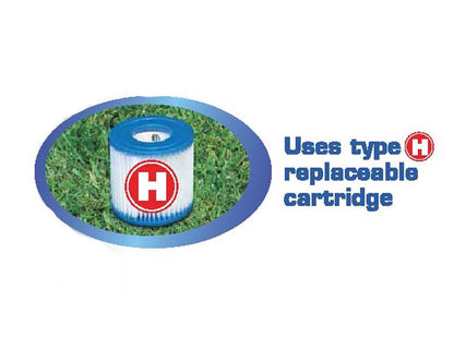 Intex 8ft x 30in Easy Set Inflatable Pool with 330 GPH Pump and Six Cartridges