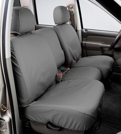 Covercraft 21-24 Ford F-150 Polycotton SeatSaver Custom Front Row Seat Covers - Grey