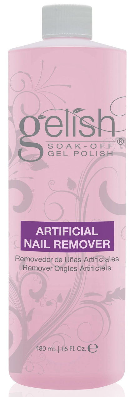 Gelish Artificial Refill Soak Off Gel Nail Polish Remover 16 Fluid Oz. (4 Pack)