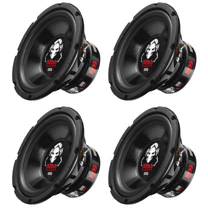 Boss Audio 8-Inch Dual Voice Coil 4-Ohm 1000-Watt Car Subwoofer (4 Pack) P80DVC
