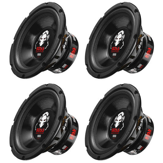 Boss Audio 8-Inch Dual Voice Coil 4-Ohm 1000-Watt Car Subwoofer (4 Pack) P80DVC