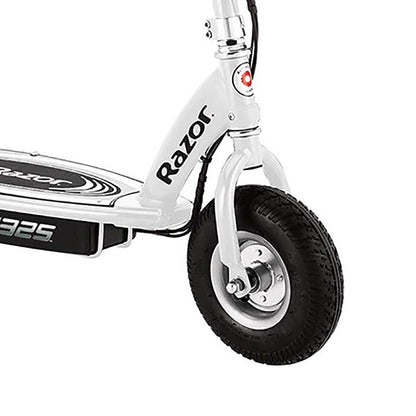 Razor E325 Adult Ride-On 24V High-Torque Motor Electric Powered Scooter, White