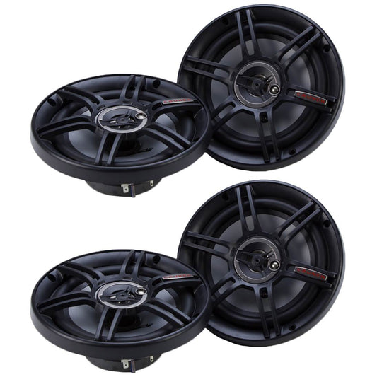 Crunch CS-653 300 Watts 6.5-Inch 3-Way 4 Ohms Car CS Speakers, Black, 2 Pack