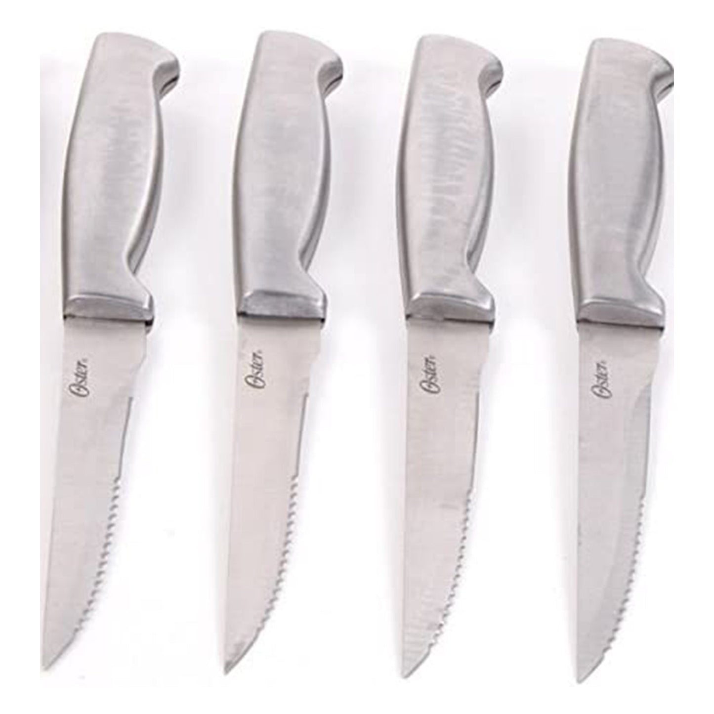 Oster Baldwyn 22 Piece Stainless Steel Kitchen Knife Cutlery Set, Brushed Satin