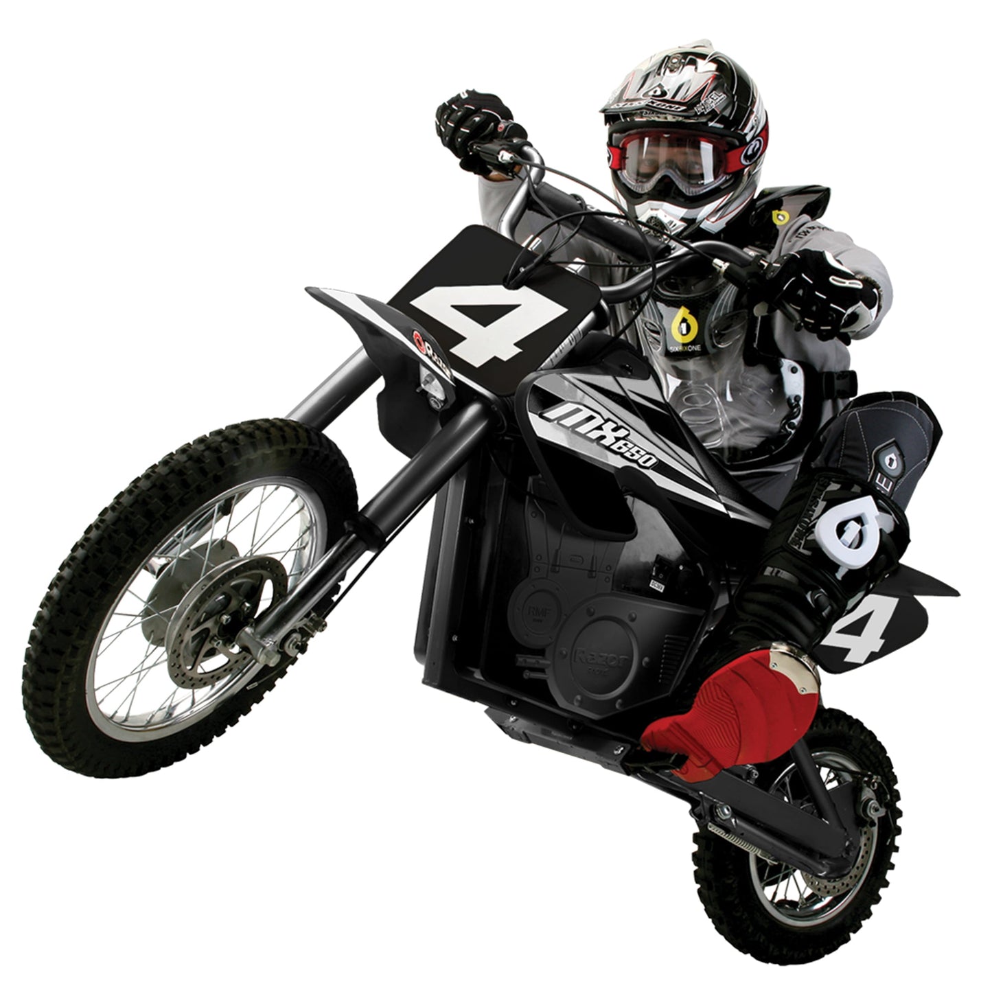 Razor MX650 Dirt Rocket High-Torque Electric Motocross Dirt Bike, Black (2 Pack)