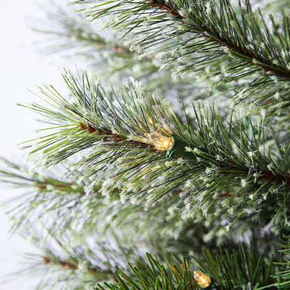 Home Heritage Stanley 7' Pine Artificial Christmas Tree, PreLit 350 Clear Lights