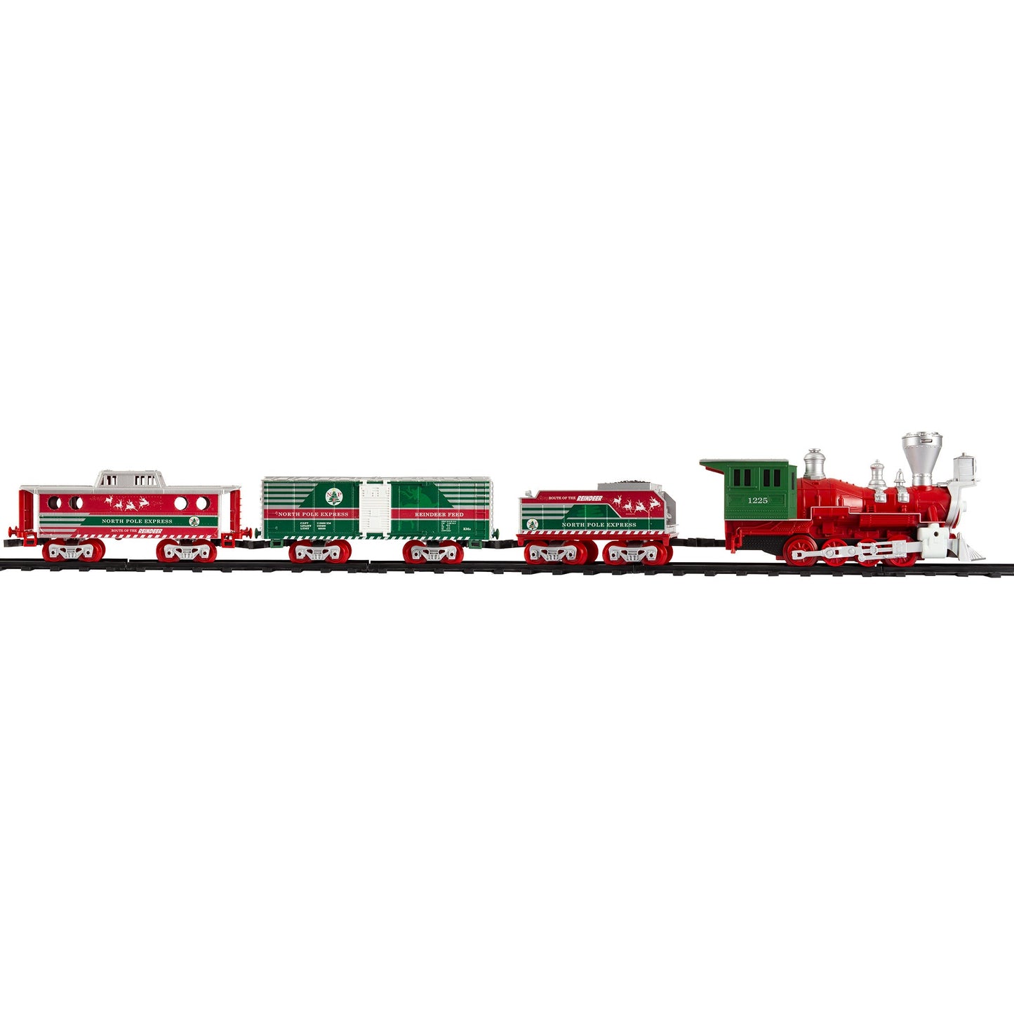 Lionel Trains North Pole Express Holiday Train 29 Piece Set with Smoke Effect
