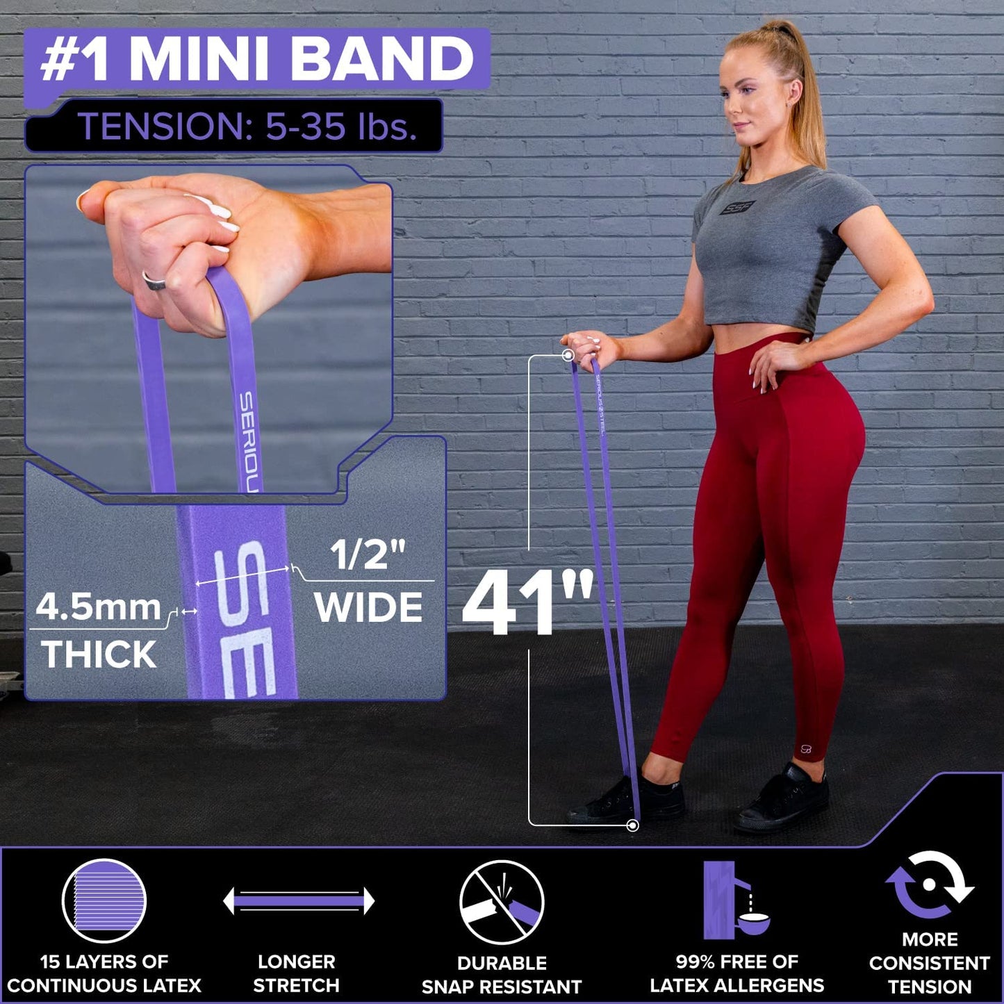 41" Average Resistance Band (50-120 lbs)