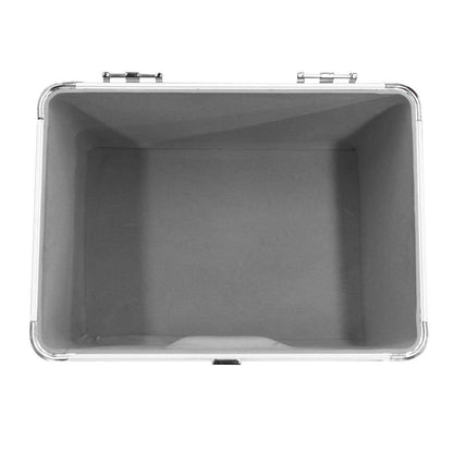 Odyssey KROM Stacking Transport Case for 70, 12 Inch Vinyl LPs, Silver (2 Pack)