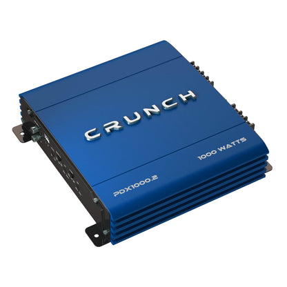 Crunch PowerDriveX 1000W 2 Channel Car Stereo Amplifier w/ 300W 6.5 Inch Speaker
