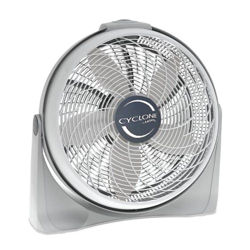 Lasko 20 Inch Cyclone Portable Full-Tilt Floor or Wall Mount Pivoting Fan, White