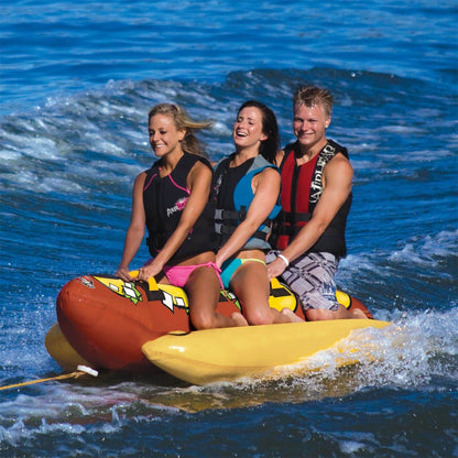 Sportsstuff Hot Dog 3 Person Inflatable Boat Lake Water Towable Tube | 53-3060