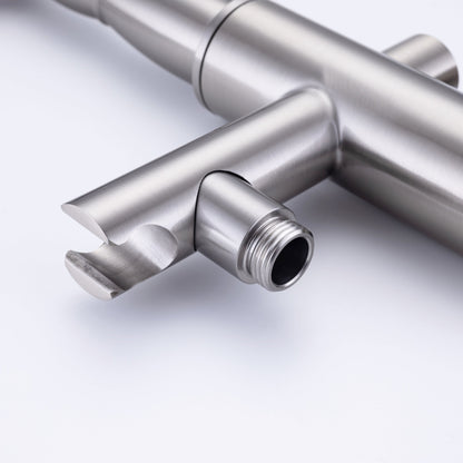 Freestanding Bathtub Faucet Tub Filler Free Standing Matte Black Tub Faucet Classic Brass Stand Alone Clawfoot Tub faucet Soaking Tub Fillers Floor Mount Tub Filler with handheld shower