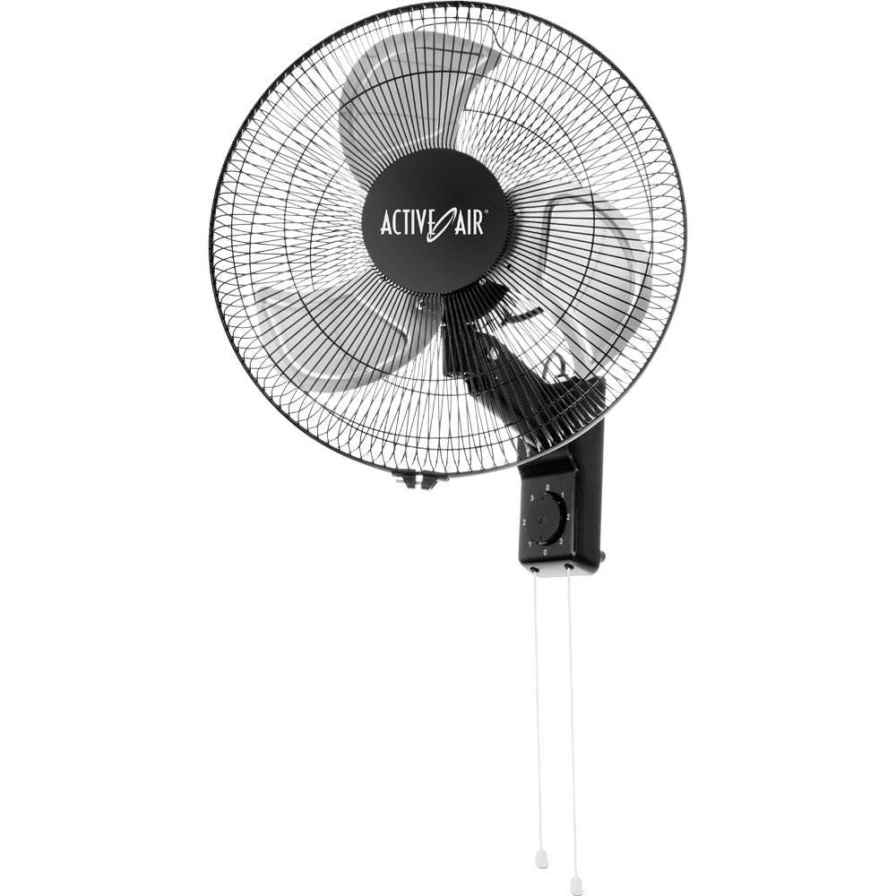 Active Air ACFW16HDB 16 Inch 3-Speed Metal Wall Mountable Oscillating Fan  (2)