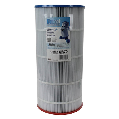 Unicel UHD-SR70 72 Sq Ft 4 Oz Media Pool Filter Cartridge, 195 Pleats (6 Pack)