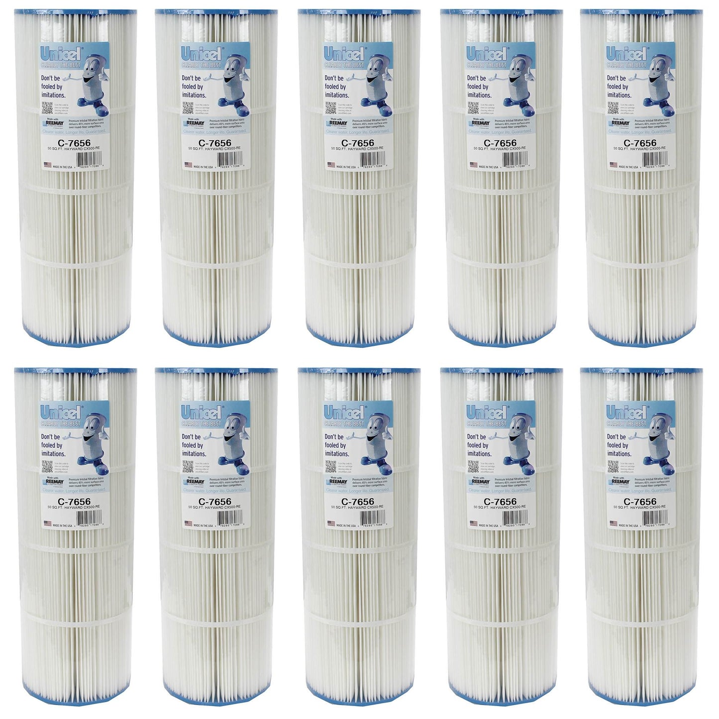 Unicel CX500RE Star Clear Replacement Swimming Pool Filter C7656 (10 Pack)