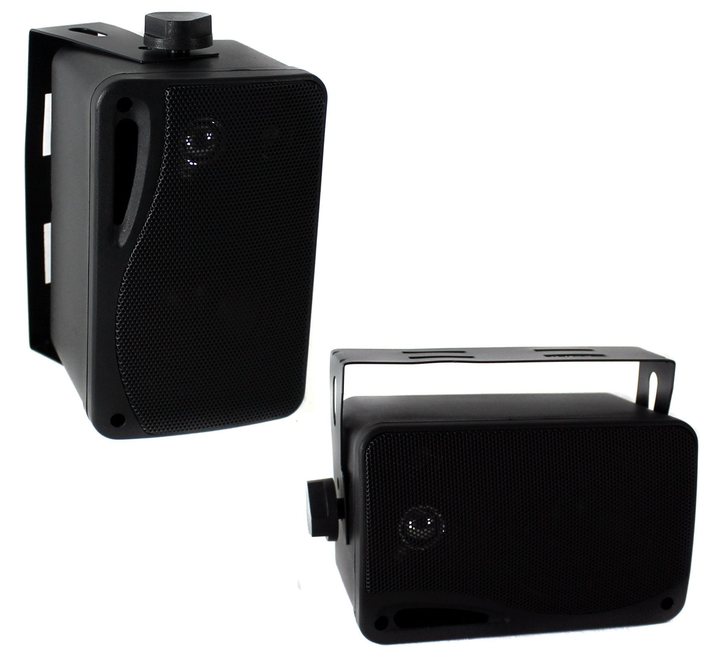 Pyle PLMR24B 3.5" 200 Watt 3-Way Weather Proof Mini Box Speakers