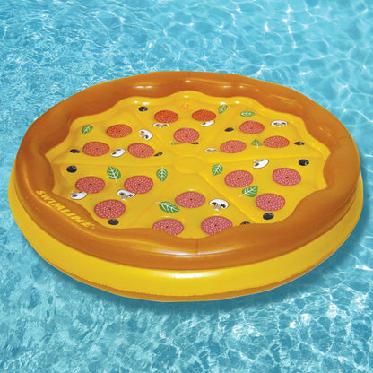 Swimline Giant 70" Inflatable Personal Pan Pizza Pool Float, Lake Water Raft