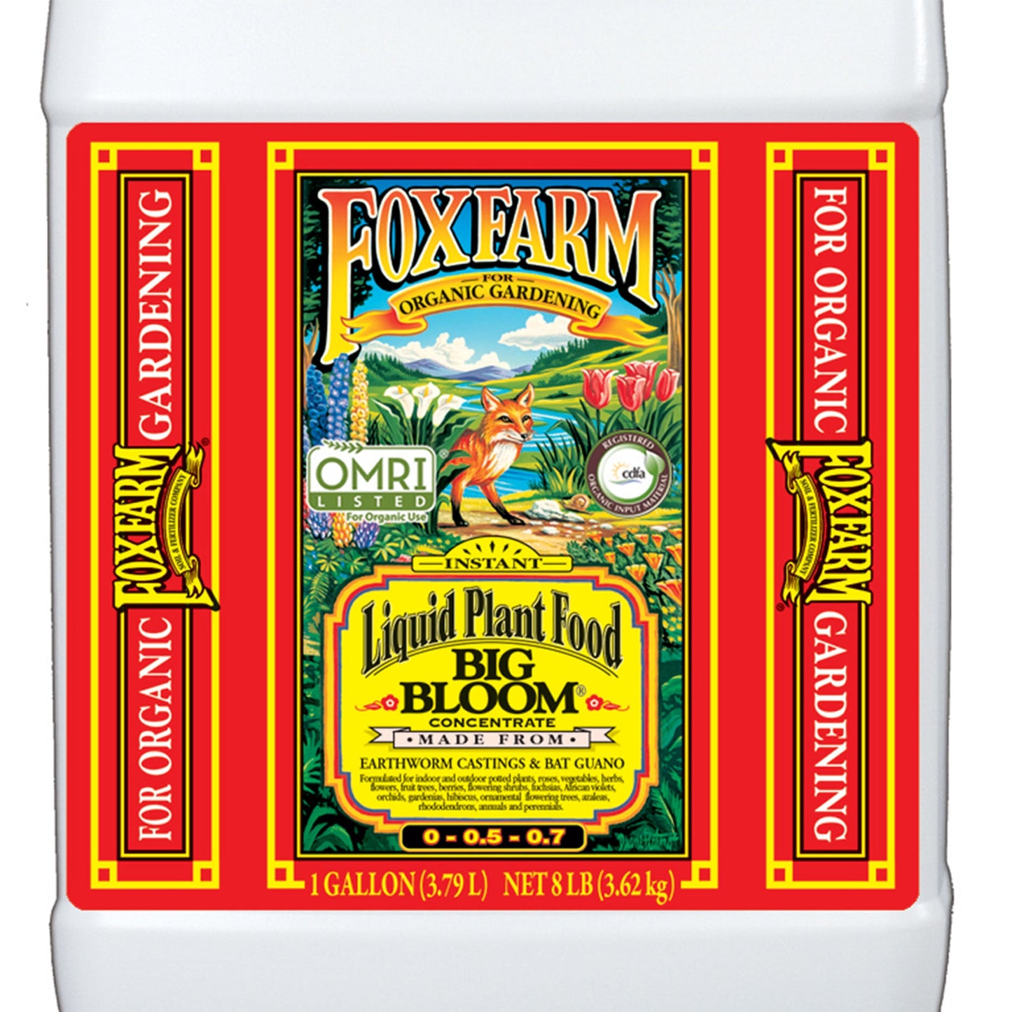 Fox Farm Big Bloom FX14003 Organic Plant/Flower Liquid Food Concentrate, 1Gallon