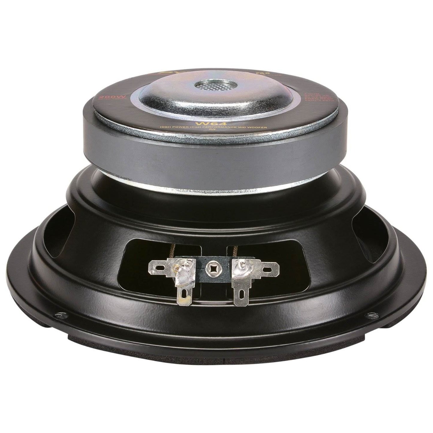 Pyramid W64 6.5" 200 Watt Car Audio Midrange/Mid Bass Poly Woofer Speaker