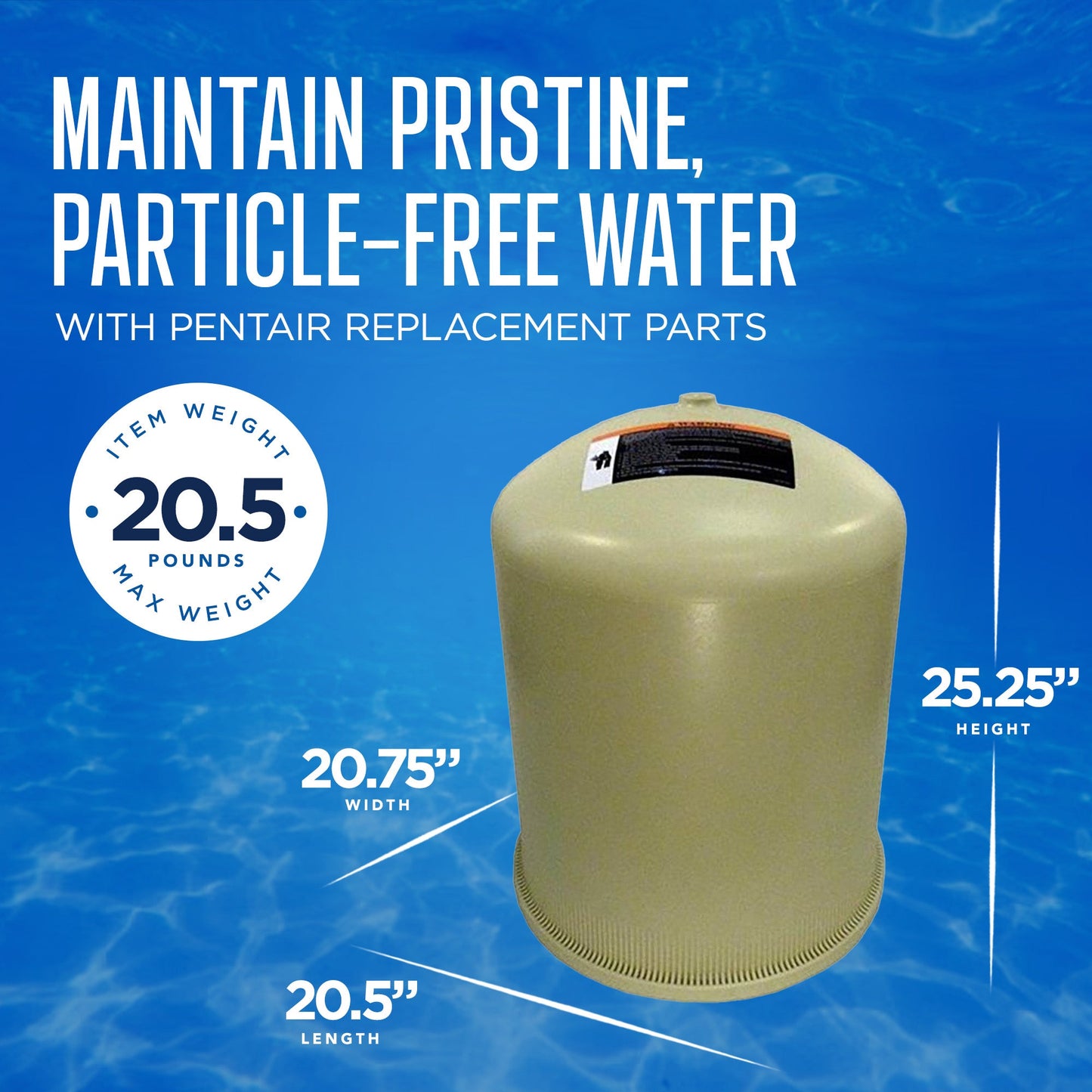 Pentair 170022 Replacement Tank Lid Assembly for 60 Sq Ft FNSP60 FNS Plus Filter