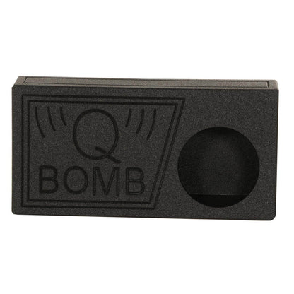 Q Power QBomb 10 Inch Single Vented Subwoofer Sub Box with Black Bedliner Spray