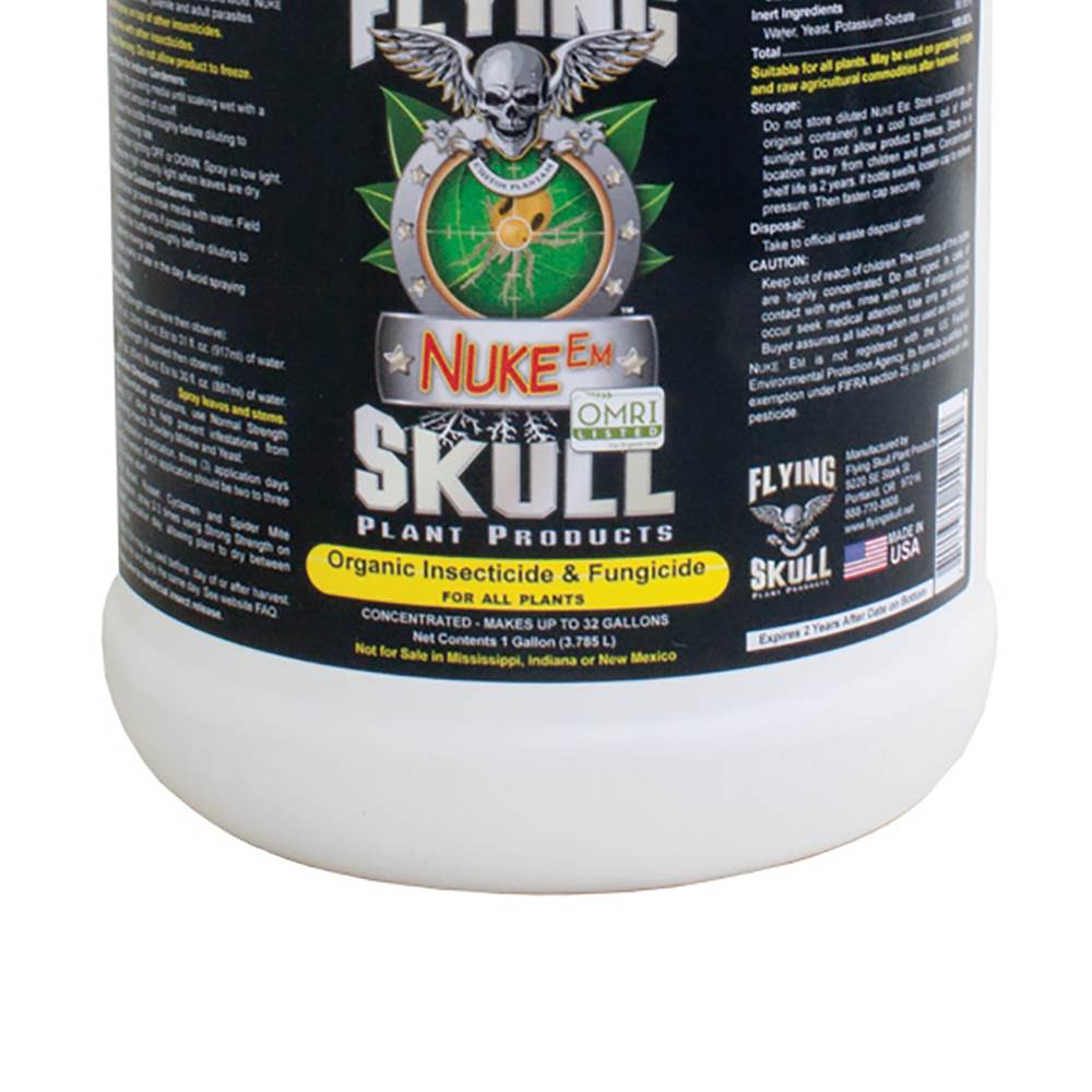 Flying Skull FSIN103 Nuke Em Organic Gardening Insecticide & Fungicide, 1 Gallon