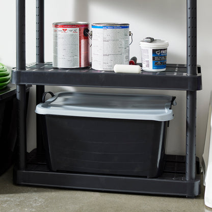 Life Story 55 Quart Stackable Storage Bin, Heavy Duty Lidded Container, 12 Pack