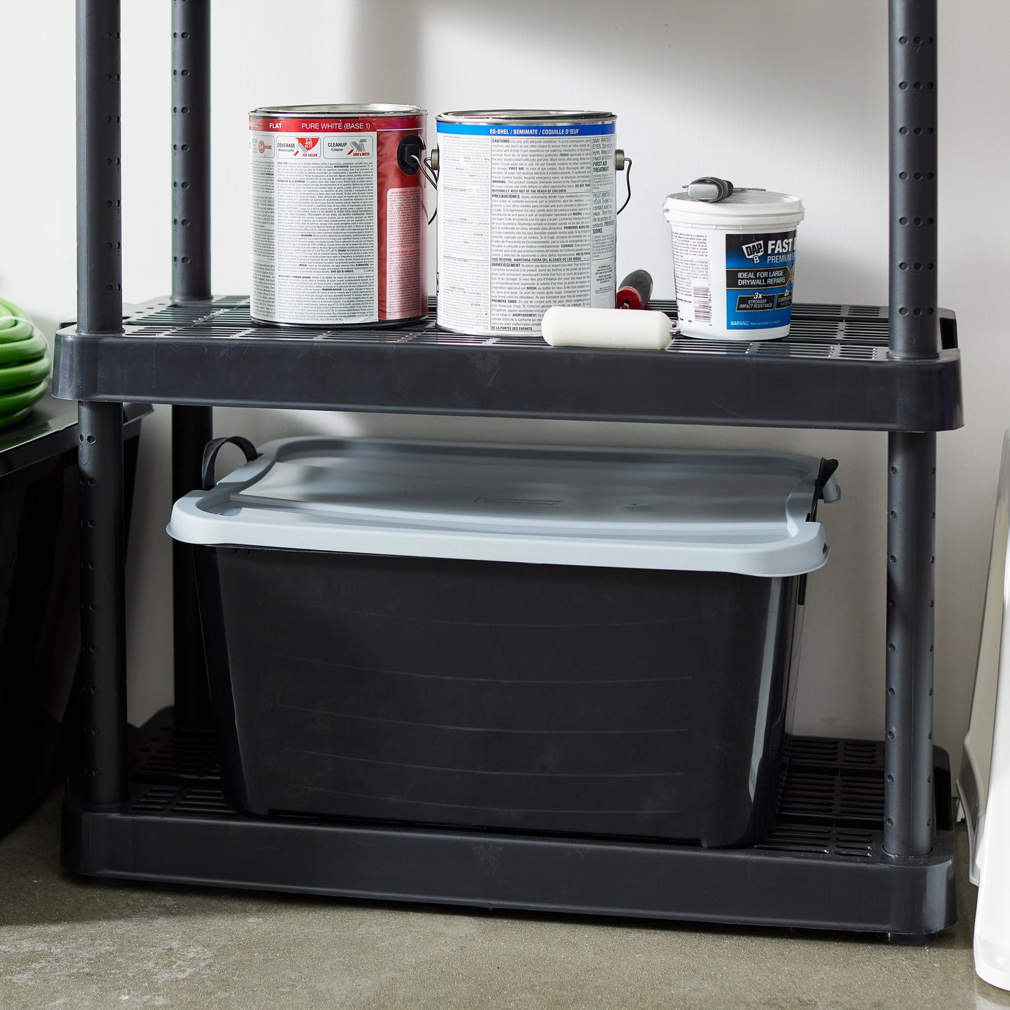 Life Story 55 Quart Stackable Storage Bin, Heavy Duty Lidded Container, 18 Pack