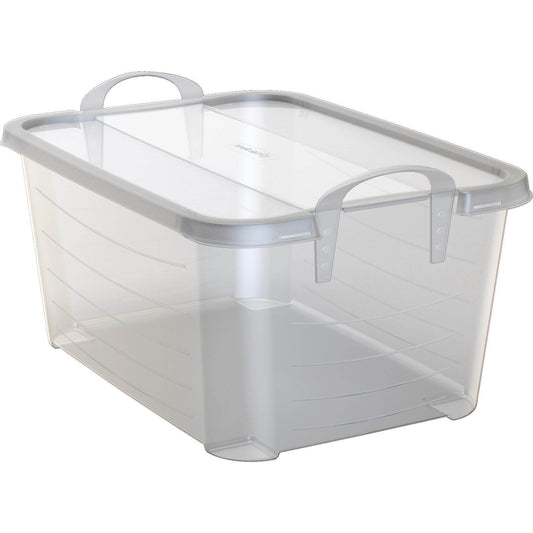 Life Story 55 Quart Stackable Storage Bin, Light Duty Container, Clear, 6 Pack