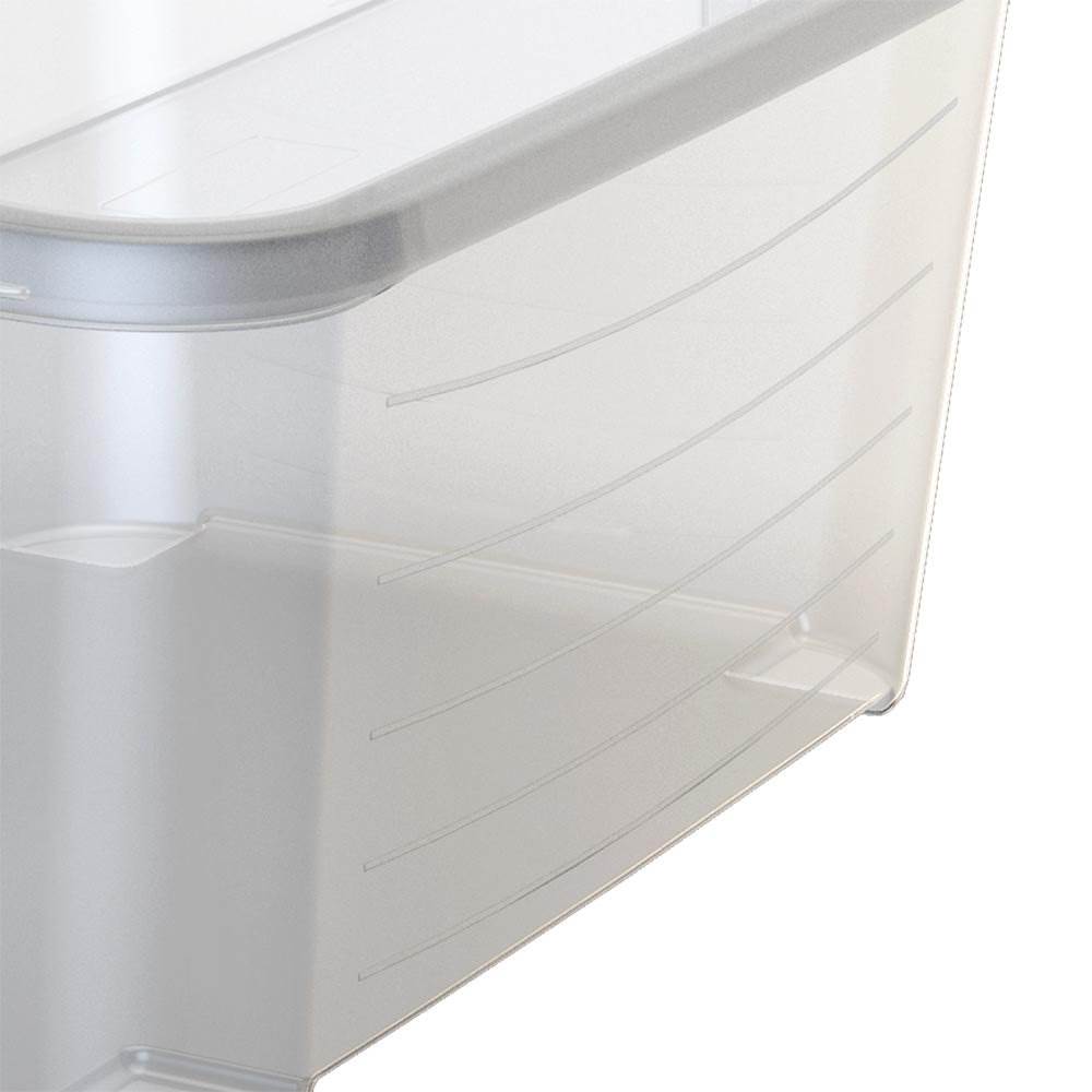 Life Story 55 Quart Stackable Storage Bin, Light Duty Container, Clear, 6 Pack
