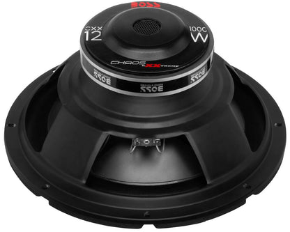 New Boss CXX12 12" 1000 Watt 32Hz 4-Ohm Black Car Stereo Audio Power Subwoofer