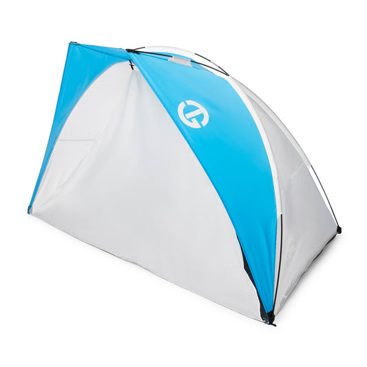 Tahoe Gear Cruz Bay Summer Sun Shelter and Beach Shade Tent Canopy, Blue & White