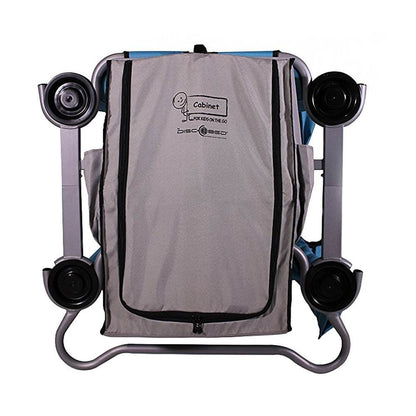 Disc-O-Bed Kid-O-Bunk Camping Cots Folding Storage Cabinet for Travel, Grey