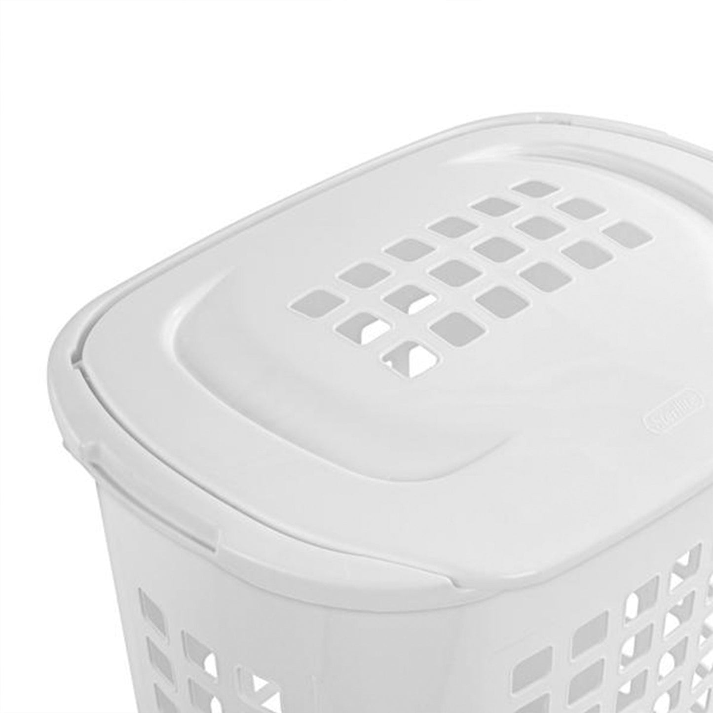 Sterilite Lift Top XL Laundry, 2.3 Bushel Clothes Hamper, White (4 Pack)