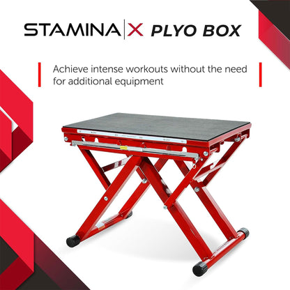 Stamina X 12 to 24" Adjustable Height Jump Plyometrics Plyo Fitness Exercise Box