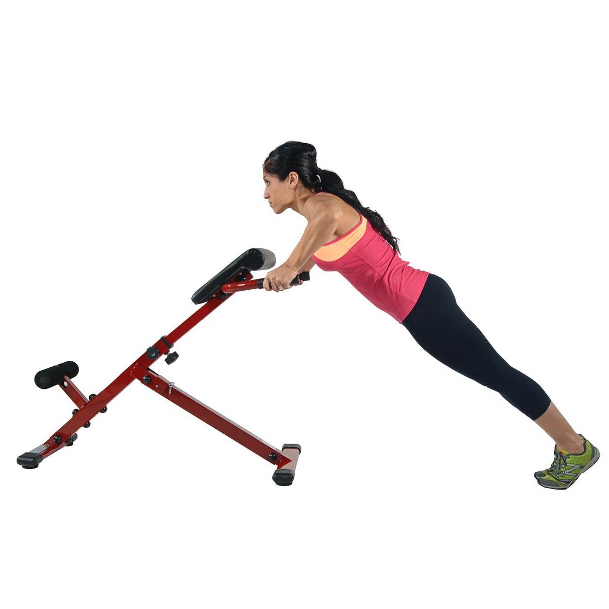 Stamina X Adjustable Ab Back Core Strength Exercise Fitness Hyperextension Bench