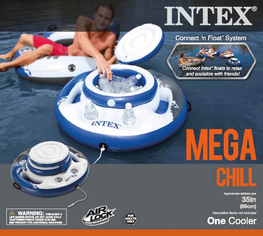 Intex Mega Chill Inflatable Floating Beverage Cooler | 56822EP