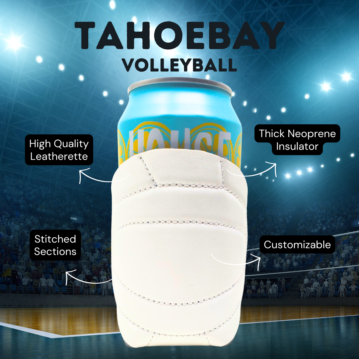 Standard-Size Volleyball Can Coolers