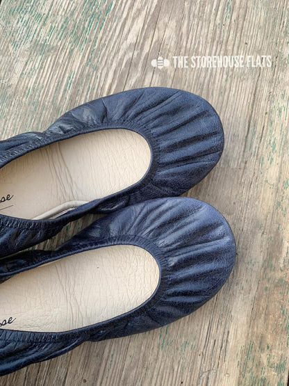 Storehouse Flats - True Navy Oil Tanned