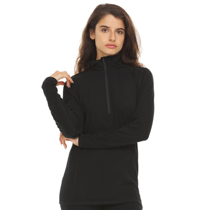 Micro Weight - Women's Wool 1/4 Zip Woolverino