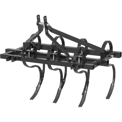 Field Tuff 3 Point 48 Inch Reversible Heavy Duty Steel Garden Soil Cultivator