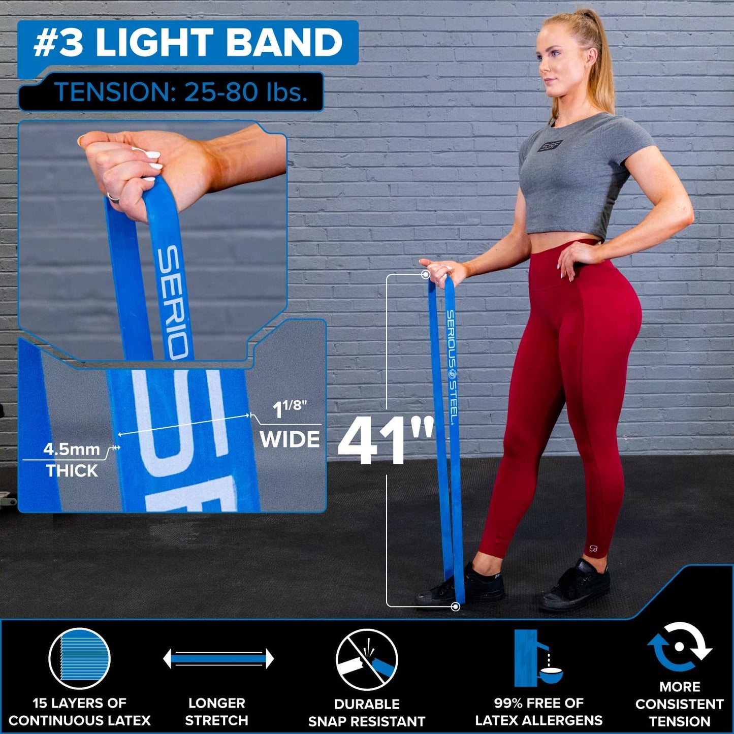 41" Monster Mini Resistance Band (10-50 lbs)